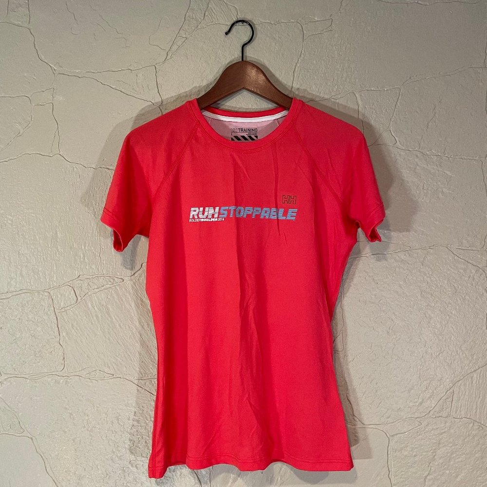 Bolder Boulder - Runstoppable Tech T-shirt - 2014 - Women's Large